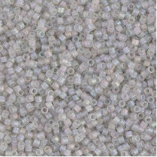 DBS1286  Matte Transparent Gray Mist AB, Colour 1286 15/0 Miyuki Delica Beads, ...