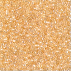 DBS1478  Transparent Pale Apricot Luster, Colour 1478 15/0 Miyuki Delica Beads,...