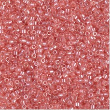 DBS1481  Transparent Salmon Luster, Colour 1481 15/0 Miyuki Delica Beads, 5.2g ...