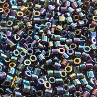 DBS0005 Black AB, Colour code 5 Size 15/0 Miyuki Delica Beads, 5.2g approx.