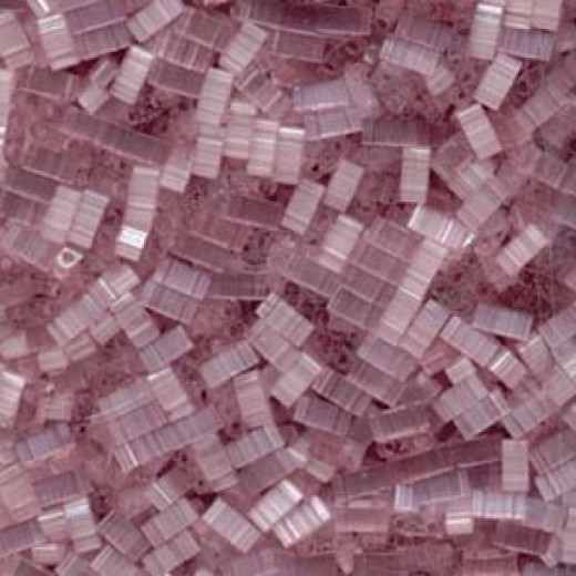 Silk Pale Dusty Rose Miyuki Half TILA Beads, Colour 2597, 5.2g appx.