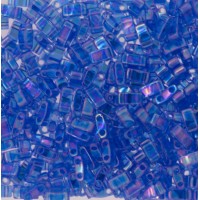 Transparent Lt.Sapphire AB Miyuki Half TILA Beads, Colour 0261, 5.2g appx.