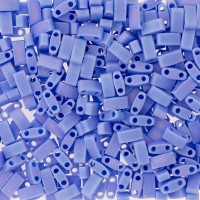 Opaque Periwinkle Matted AB Miyuki Half TILA Beads, Colour 0417L/FR, 5.2g appx.