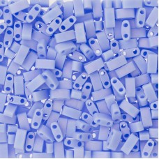 Opaque Light Periwinkle Matted AB Miyuki Half TILA Beads, Colour 0494FR, 5.2g ap...