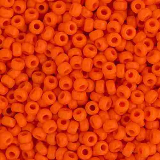 Orange Opaque  Colour -0406 Miyuki 15/0 Seed Beads,8.2gm apprx.