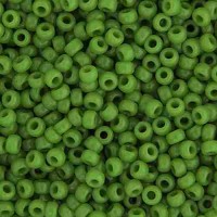 Green Pea Opaque  Colour -0411 Miyuki 15/0 Seed Beads,8.2gm apprx.