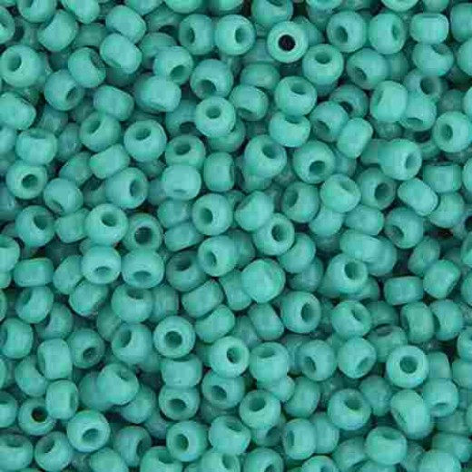 Turquoise Green Opaque  Colour -0412 Miyuki 15/0 Seed Beads, 8.2gm apprx.