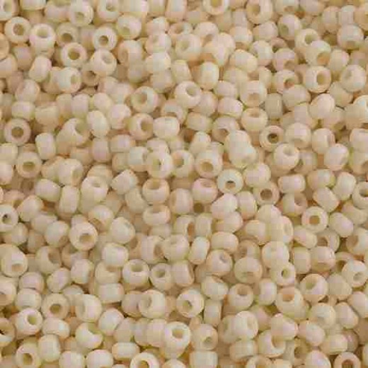 Opaque Dark Cream  Colour -0492 Miyuki 15/0 Seed Beads, 8.2gm apprx.