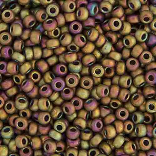 Green Pink Op.AB Metallic Matt Luster  Colour -2035 Miyuki 15/0 Seed Beads, 8.2gm apprx.