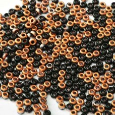 Jet Sunset Matted, Miyuki 11/0 Union Seed Beads, Colour 401F/27237, Approx. 22g