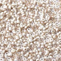 Chalk White Celsian Matte Beads, Miyuki 11/0 Union Seed Beads, Colour 03000/22571, Approx. 22g