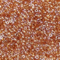 Crystal Orange Rainbow, Miyuki 11/0 Union Seed Beads, Colour 00030/98535, Approx. 22g