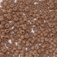 Opaque Beige Duracoat Miyuki Seed Beads 8/0, Colour 4455, 22g approx.