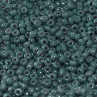 Opaque Eucalyptus Duracoat Miyuki 15/0 Seed Beads, Colour 4481, 8.2g approx.