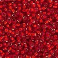 Matte Flame Red Silver Lined  Colour -0010F Miyuki 15/0 Seed Beads,8.2g apprx.