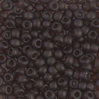 Transparent Matte Brown, Colour 0135F, Miyuki 6/0 Seed Beads, 250g approx.