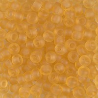 Miyuki Size 6 Seed Beads,  Matte Light Topaz Transparent, Colour 0132F, 250 Gram