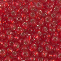 Silver Lined Red, Colour 0140S Miyuki 6/0 Seed Beads, 20g approx.