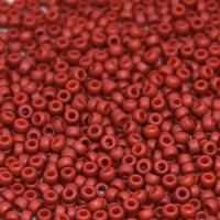 Matte Opaque Terracotta Miyuki 15/0 Seed Beads, 8.2g, Colour 2315