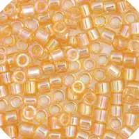 DBM0100 Light Amber Transparent AB, Size 10/0  Miyuki Delica Beads, Colour code -100 - Approx. 5.2g