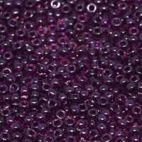 Raspberry Transparent Luster Miyuki Size 8/0 seed beads, Colour  2236, 22gm