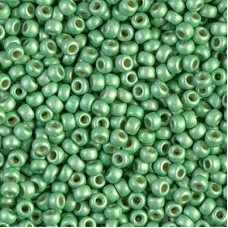 Mint Matte Duracoat Galvanized Size 8/0 seed beads,, Colour 4214F, 22gm