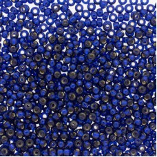 Silver Lined Navy Blue Duracoat Size 8/0 seed beads,, Colour 4281, 22gm