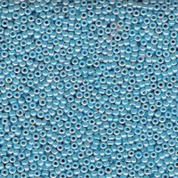 Opaque Light Blue Luster Miyuki 15/0 Seed Beads, 8.2g, Colour 0433