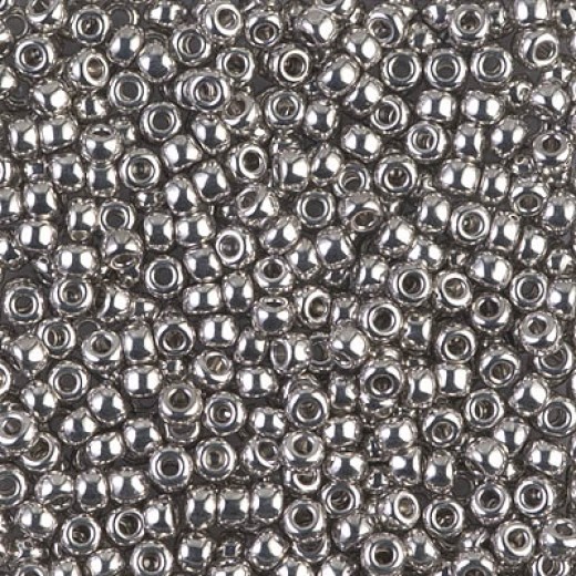 Palladium Plated  Miyuki Size 8/0 seed beads, Colour  0194, 9.8gm