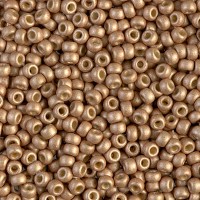 Matte Duracoat Galvanized Champagne Miyuki 8/0 Seed Beads, 22g, Colour 4204F