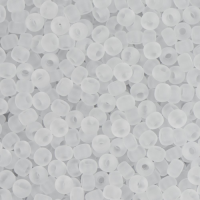 Crystal Transparent Matte, Miyuki 11/0 Seed Beads, Colour 0131F, 22g Approx