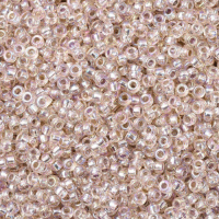 Light Blush Silver Lined AB Colour-1023, Miyuki 15/0, 100g approx. 