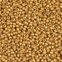 Matted Duracoat Galvanized Gold  Colour -4202F Miyuki 15/0 Seed Beads, 8.2gm apprx.