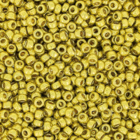 Miyuki Size 15 Seed Beads, Duracoat Galvanised Zest, Colour 4205, 8.2g