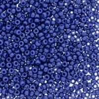 Opaque Navy Blue Duracoat Miyuki 15/0 Seed Beads, Colour 4493, 8.2g approx.