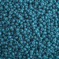 Opaque Azure Duracoat Miyuki 15/0 Seed Beads, Colour 4483, 8.2g approx.