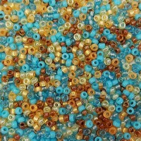 'Prairie' Mix, Miyuki 11/0 Seed Beads, MIX20, 22g Approx