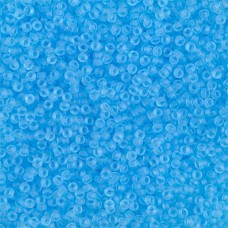 Aqua Transparent Matte, Miyuki 11/0 Seed Beads, Colour 0148F, 22g Approx