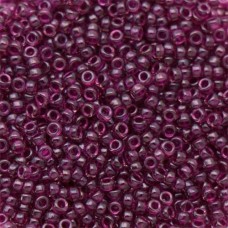 Miyuki Size 11 Seed Beads, Raspberry Luster Transparent, Colour 2236, 22g Approx...