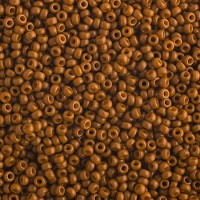 Opaque Persimmon Duracoat Miyuki Seed Beads, Colour 4458, 8.2g approx.