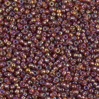 Silver Lined Dark Topaz ABystal AB Miyuki 15/0 Seed Beads, 8.2g, Colour 1005