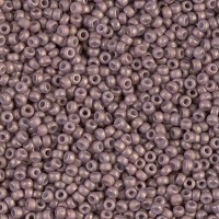 Matte Opaque Dusty Mauve Miyuki 15/0 Seed Beads, 100g bulk pack, Colour 2027