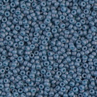 Matte Opaque Light Denim Luster Miyuki 15/0 Seed Beads, 8.2g, Colour 2038