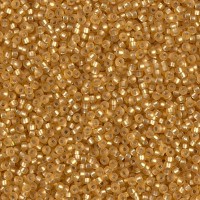 Silver Lined Dark Gold Matte Miyuki 15/0 seed beads, colour 0004F, 100g Wholesale Pack