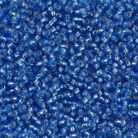 Silver Lined Sapphire Miyuki 15/0 seed beads, colour 0019, 100g Wholesale Pack