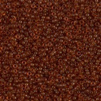 Dark Topaz Miyuki 15/0 seed beads, colour 0134, 8.2g approx.