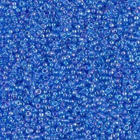 Transparent Lt.Sapphire AB Miyuki 15/0 seed beads, colour 0261, 100g Wholesale Pack