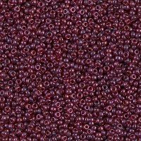 Cranberry Gold Luster Miyuki 15/0 seed beads, colour 0313, 8.2g approx.