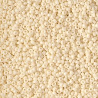 Ivory Pearl Ceylon Luster Miyuki 15/0 seed beads, colour 0491, 8.2g approx.