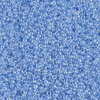 Sky Blue Ceylon Miyuki 15/0 seed beads, colour 0524, 100g Wholesale Pack